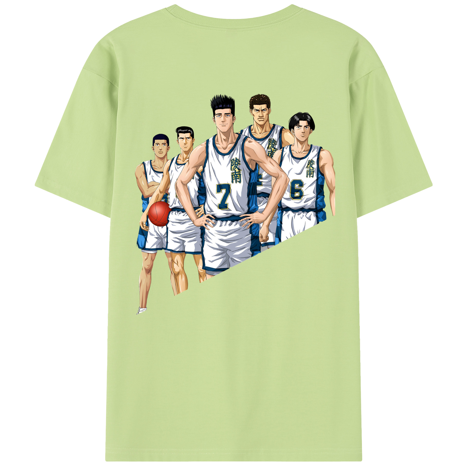 SLAM DUNK／スラムダンク 綿100％半袖Tシャツ（背面プリント）